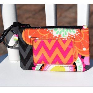 Vera Bradley Zip ID Case - Ziggy Zinnia